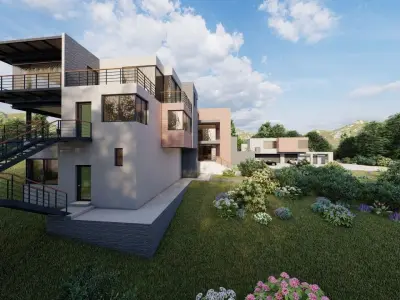 Casa Scene-villa-modern house 3D model 69