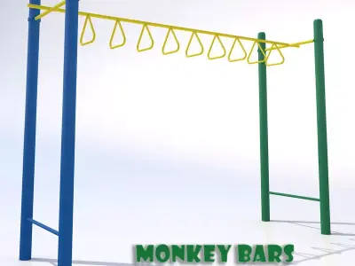 Monkey Bars-002 3D model