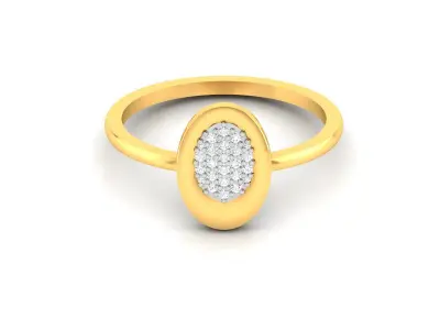 Diamond Ring For Women 3d Print Model 3D print model 71