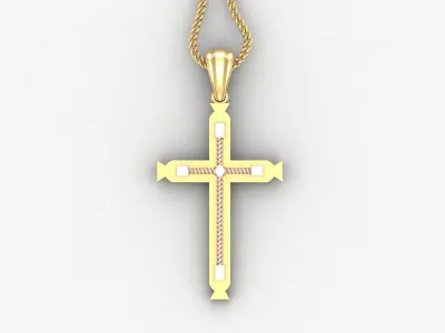 Cross Light Gold 4CP099 3DM STL 3D print model