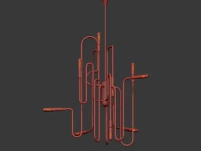 Milano Chandelier by Robert Abbey 3D model