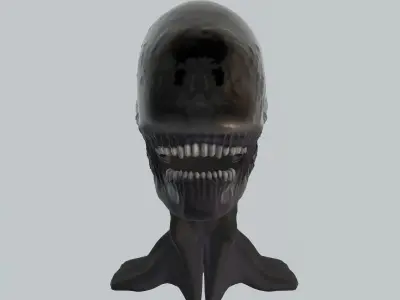 xenomorph head sculpt 3D model