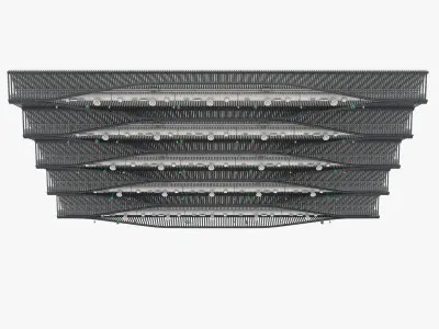 Ceiling Ventilation Pipes 11 3D model