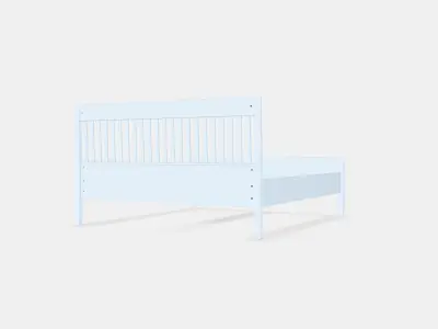 IDANAS Bed frame 8 Low-poly 3D model