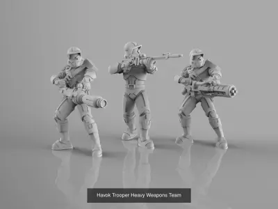 Old Light Republic Army 3D Model Pack