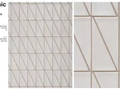 Right Triangle Tiles in Straight Set Texture