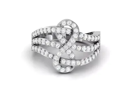 Women Ring 3D print model 55