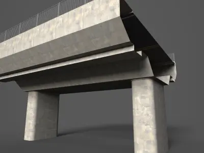 Bridge  Low-poly 3D model