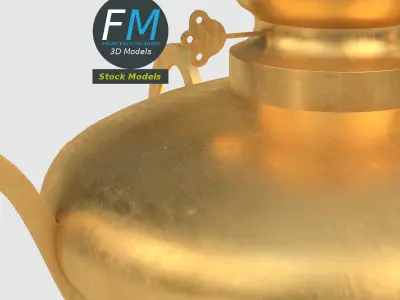 Oil lamp 3D model