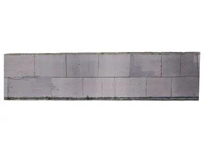 Concrete Road 3D Scan Low-poly 3D model