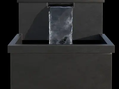 Garden Fountain 02 3D model