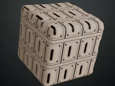 White Painted Ornate Wooden Panel Trim PBR Texture