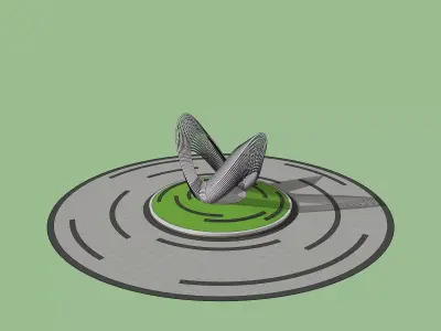 ARTWORK ROUND ABOUT 3D model