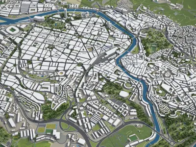 Bilbao  Low-poly 3D model