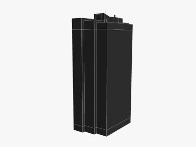 444 Queen Street Low-poly 3D model