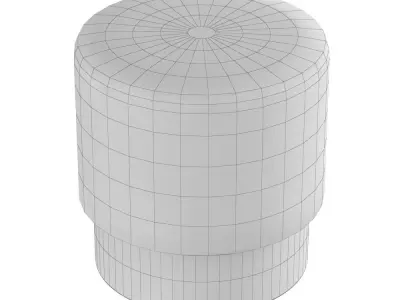 Doutzen Accent Stool 3D model