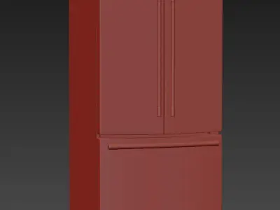 KitchenAid 25 and 2 French Door Refrigerator 3D model