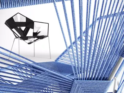 C E C chair designed 3D model