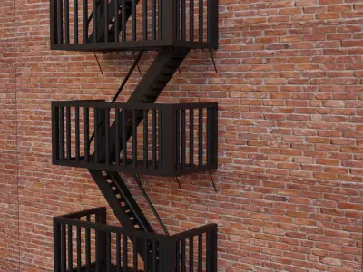 Fire Exit 3D model