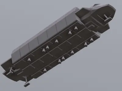 Visitors starships transport tanker pack Printable 3D print model