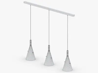 1497 - Hanging Lamp Low-poly 3D model