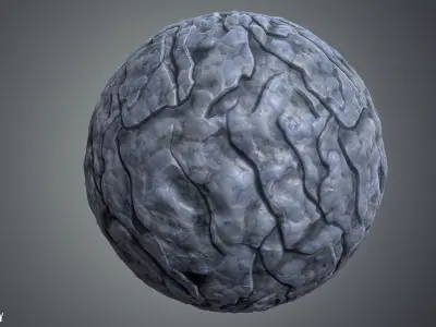 Stylized Rocks Vol 15 - Hand Painted Texture Pack Texture