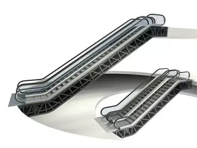 escalator seethru 3D model