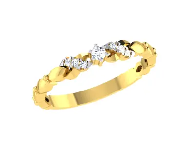 Women Ring  Render 3dm STL OBJ FBX Details 3D print model 91