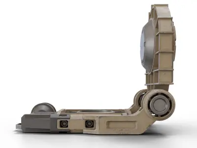 Sci-fi compass Terminus Low-poly 3D model