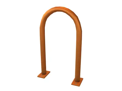 Hoop Rack v1 005 Low-poly 3D model