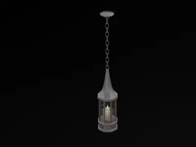 Hanged Pendant Light Low-poly 3D model