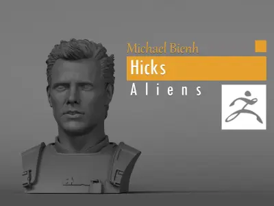Michael Bienh - Hicks - Aliens 3D print model