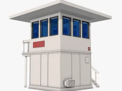 Security Guard House Model 3D model