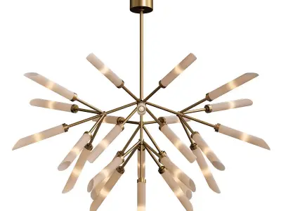 Tech Lighting Spur Grande Chandelier 3D model