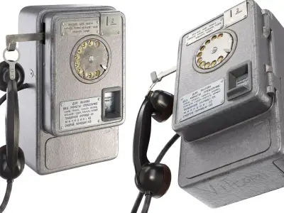 Payphone AMT-47 v2 3D model