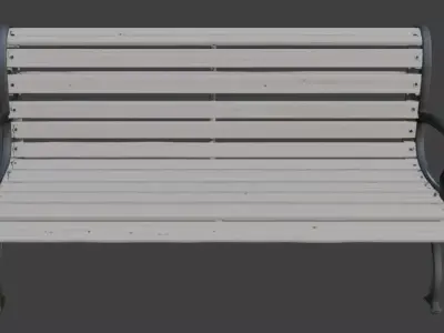 Classic Park Bench 3D Model 3D model get