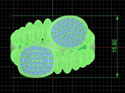 Jewelry ring 452 3D print model