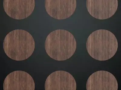 White Painted Wood with Iron Studs PBR Texture