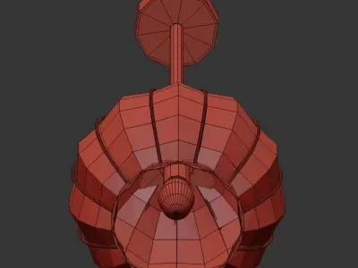 Curved  3D model