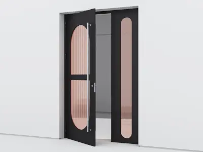Aluminium door 325 3D model