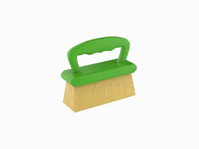 Prop72 Cleaning Floor Brush Low-poly 3D model
