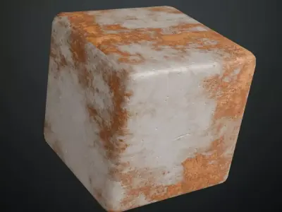 Galvanized Metal Rust PBR Seamless Texture