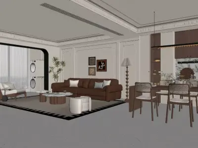 FrenchRetroStyle 3D model