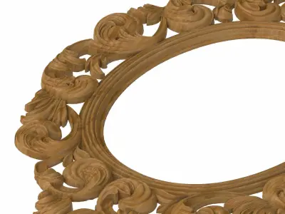 Carved picture frame STL 3D model 139