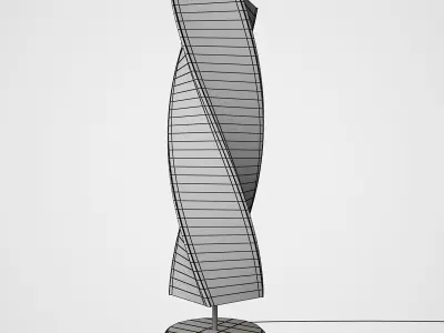 Twisted Floor Lamp 3D model