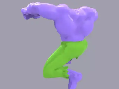 THE INFRAGGABLE KRUNK-JUSTICE FRIENDS-PARTS AND COMPLETE 3D print model