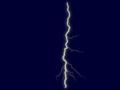 Realistic 3D Lightning CG-18 Low-poly 3D model