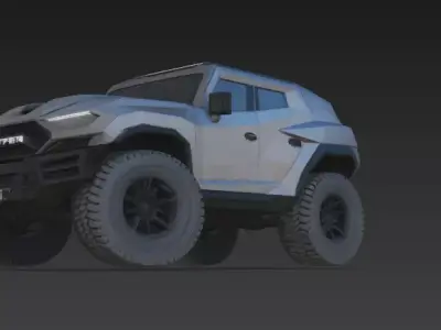 Rezvani Inspired Tactical Apocalypse Rover High Detail Sci Fi  3D print model