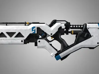 Sci-Fi Rifle 02 3D model