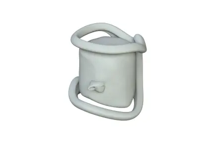 SciFi Shape Object Low Poly Low-poly 3D model 16